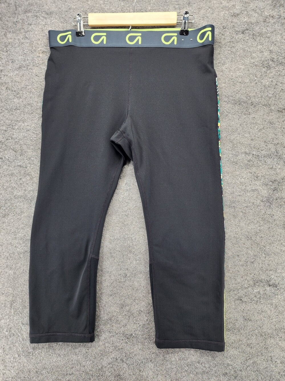 Gap Fit Capri Leggings Womens XL G Fast Black Pull On